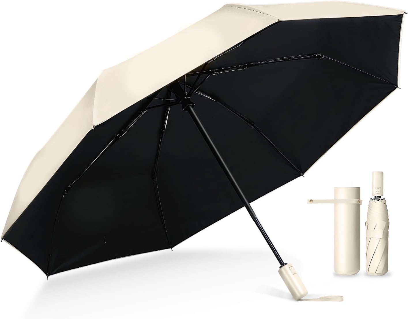 Amazon | 日傘 晴雨兼用 UVカット率100% 完全遮光 軽量 280g